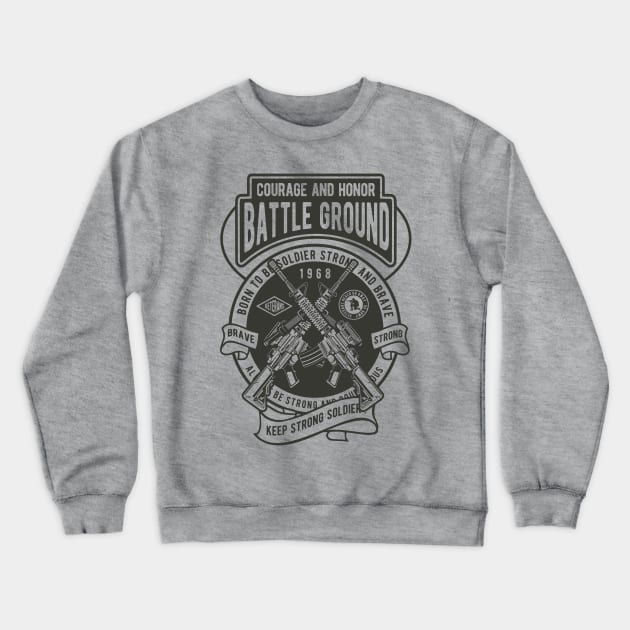 Battleground Crewneck Sweatshirt by Pureteeshop